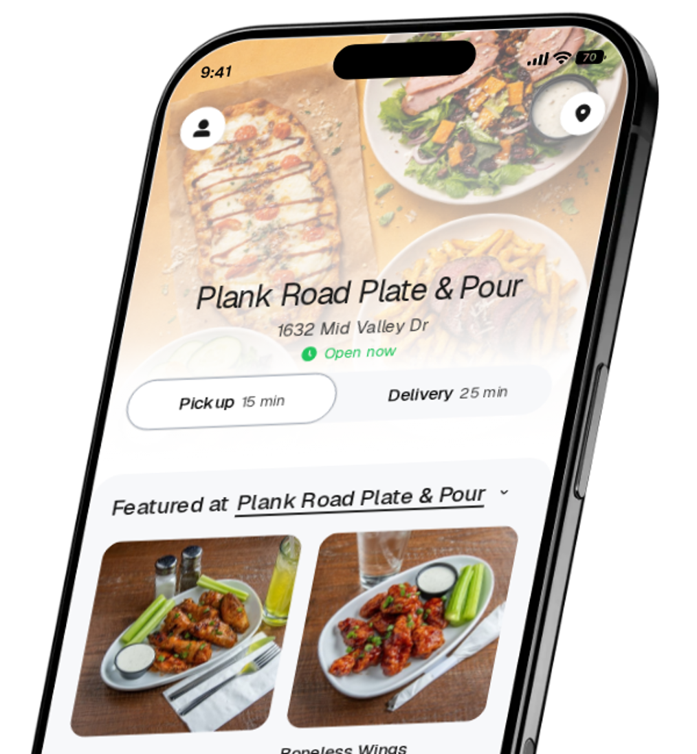 Plank Road Plate & Pour app preview