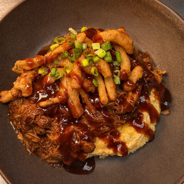 BBQ Pork & Grits.
