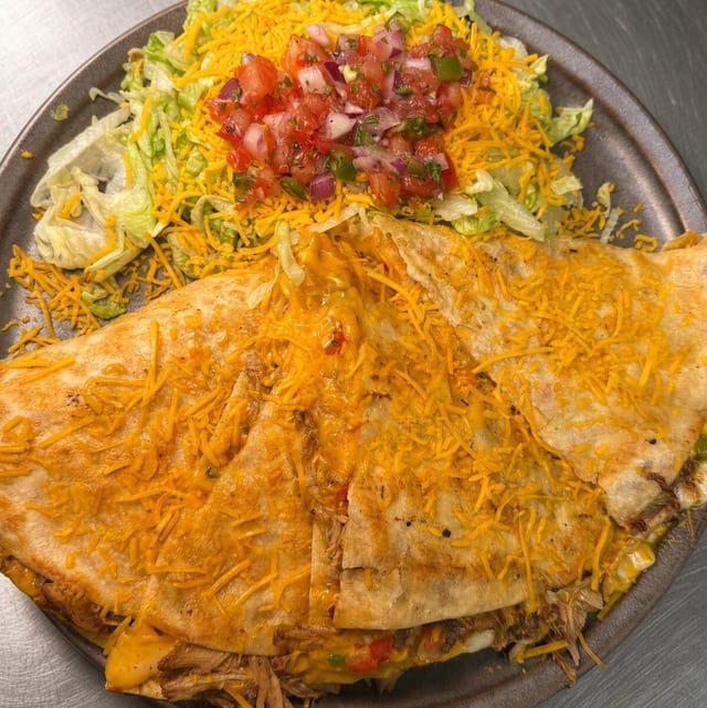 Pork Carnitas Quesadilla.