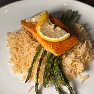 Peach Bourbon Salmon