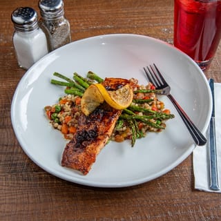 Peach Bourbon Salmon